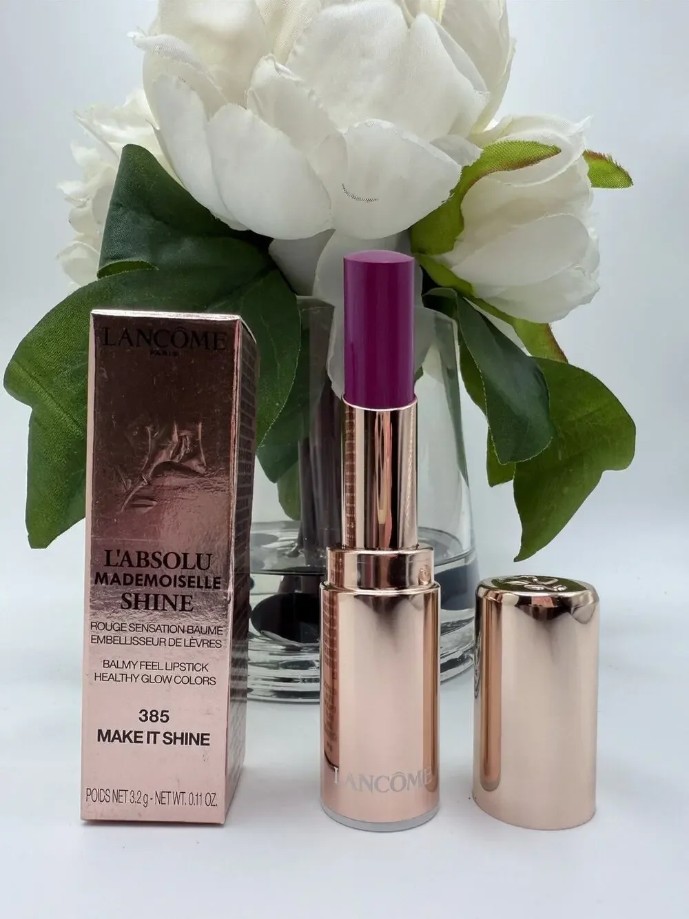 Lancome L'absolu Mademoiselle Shine Balmy Feel Lipstick 385 Make It Shine .11oz